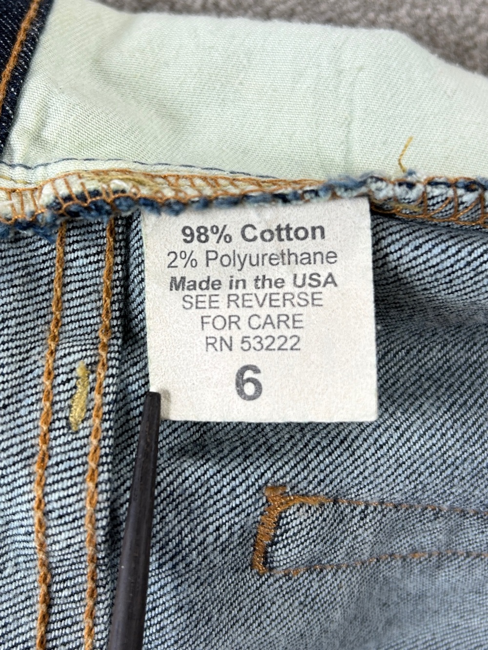 Y2K David Kahn Made in USA Lauren Bootcut Jeans Women's Size 6 - Picture 7 of 16